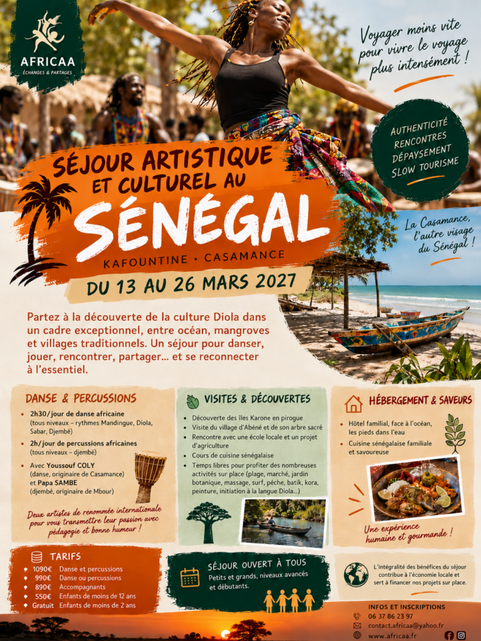 Séjour artistique et culturel au Sénégal 2027